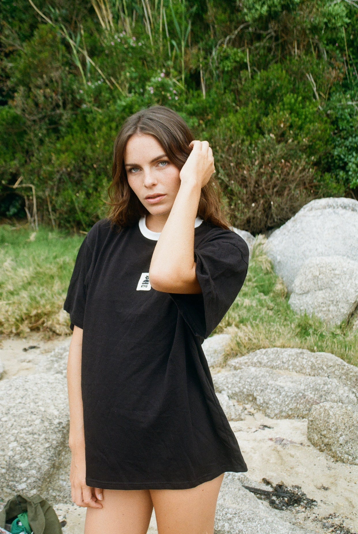 * New EYG Black Tee