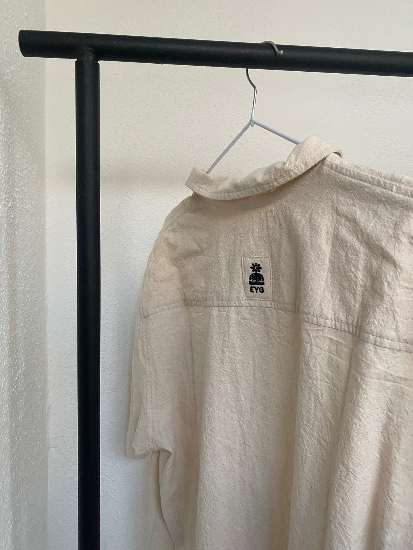 * Beige Button Up