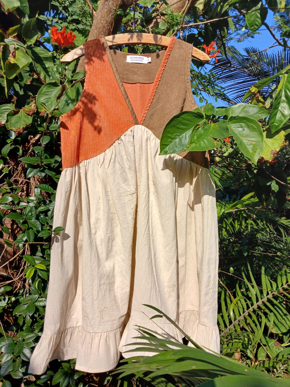 * Burnt Two Tone Dress