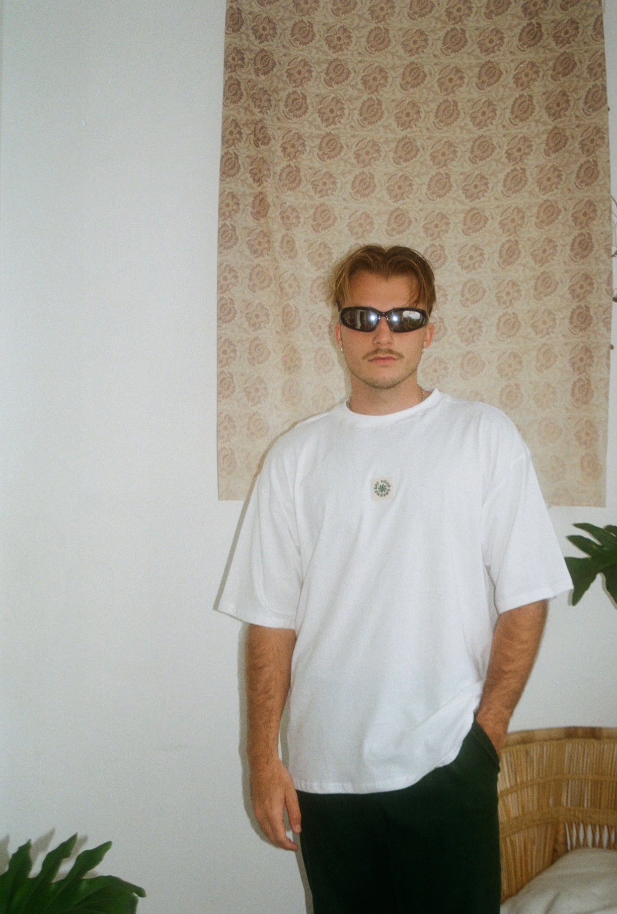 White Oversized Tee Plain