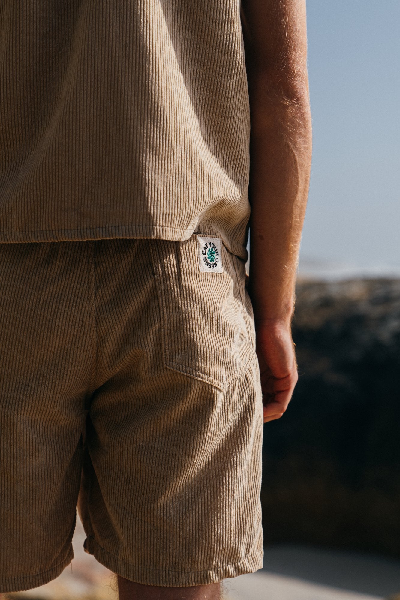 * Brown Cord Summer Shorts