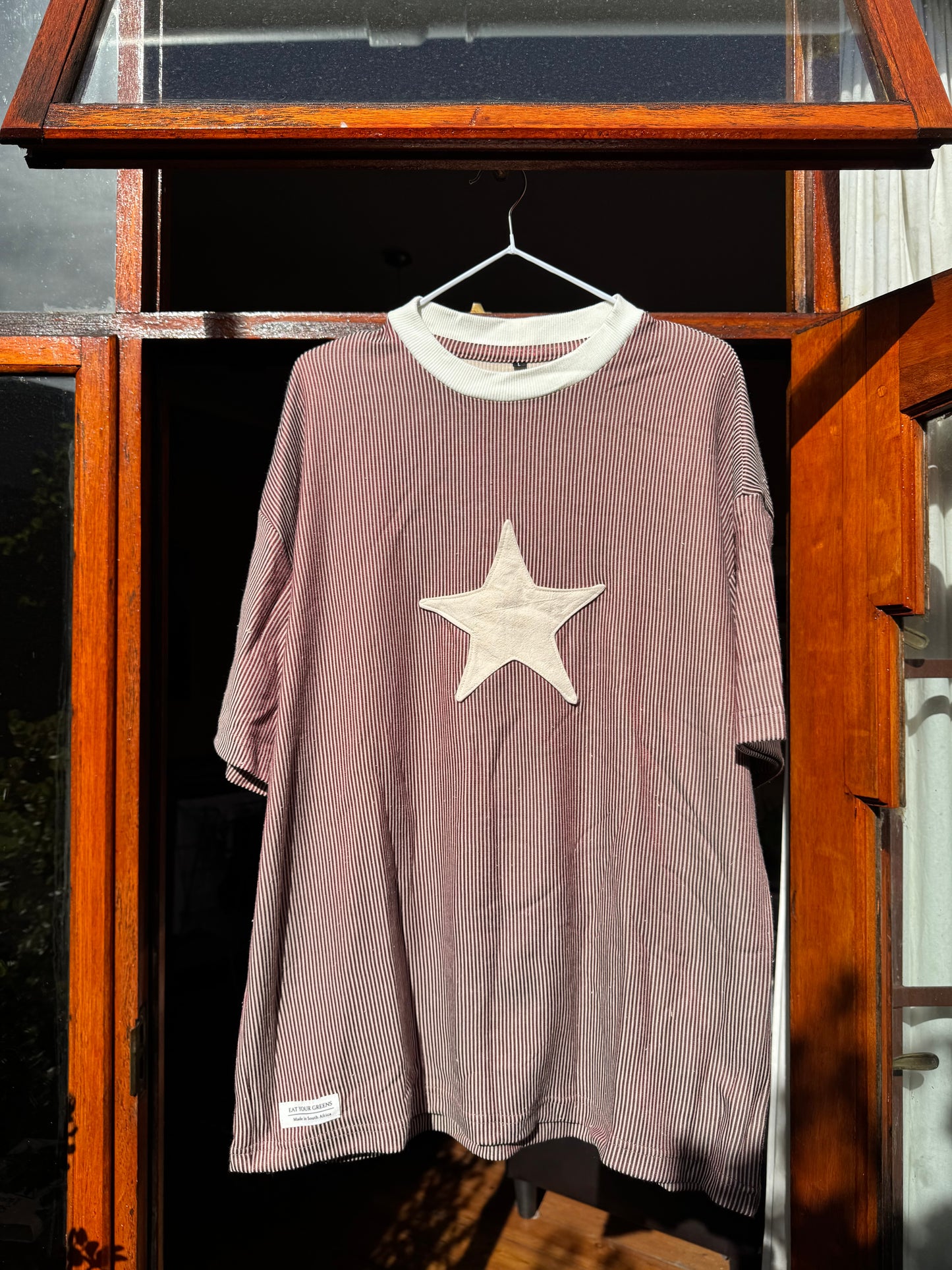 * Stripe star tee