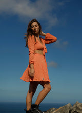 Load image into Gallery viewer, SALE ❀ Tangerine Tennis Skirt
